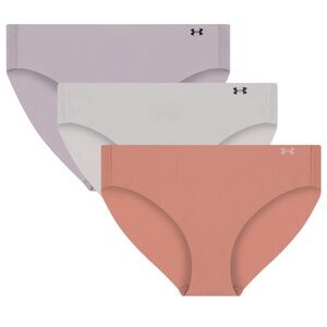NWT‎ Under Armour 3-Pack Pure Stretch No Show Ultra-Soft Bikini Underwear - XS